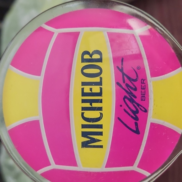 Michelob Light Volleyball Acrylic tap pull handle. - Picture 8 of 13